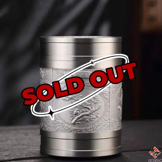 花开富贵 PEWTER TEA CONTAINER