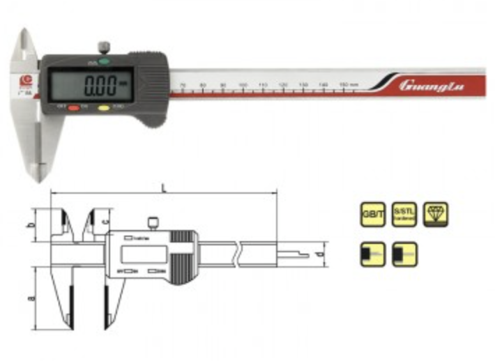 GUANGLU Digital alloy measuring calipers