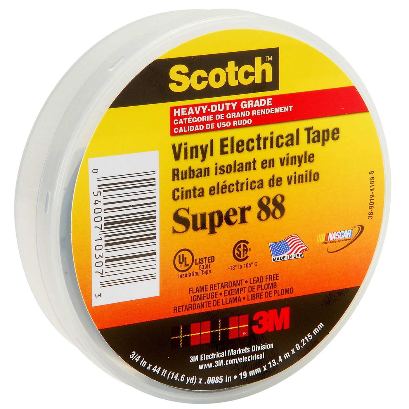 3M™ Scotch® Professional Grade Vinyl Electrical Tape Super 88