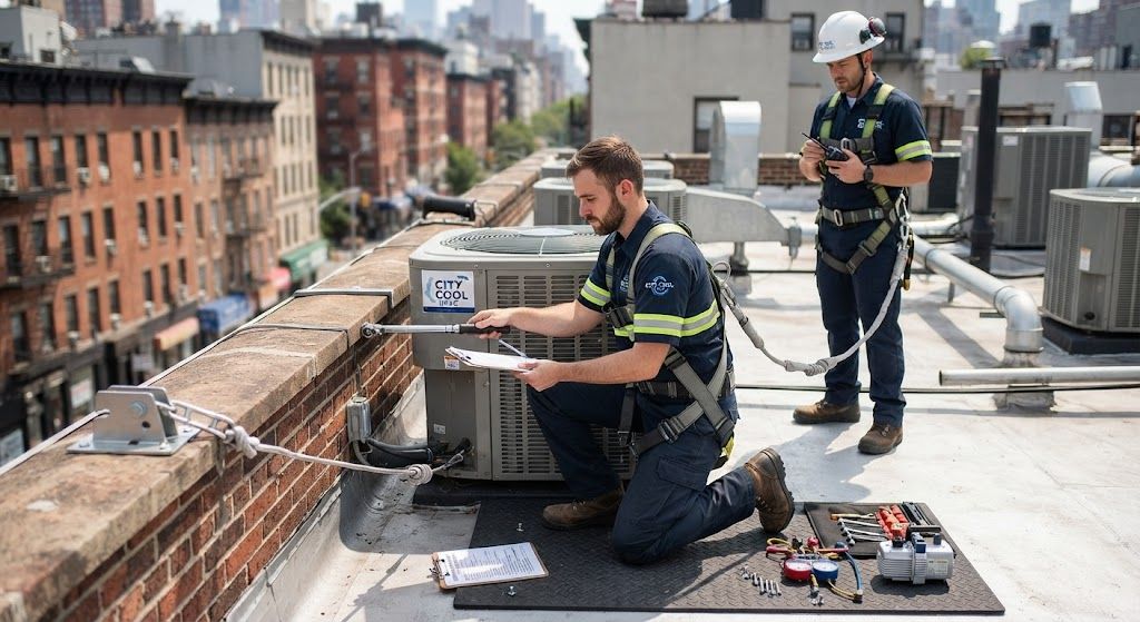 aircond servicing working at height checklist