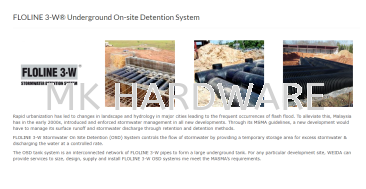 FLOLINE 3-W庐 UNDERGROUND ON-SITE DETENTION SYSTEM