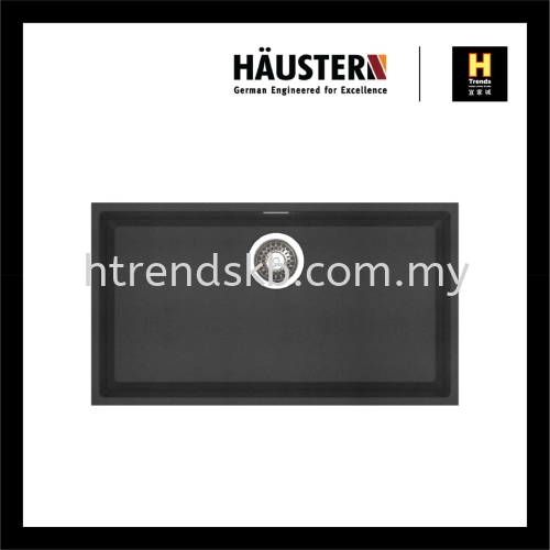 HAUSTERN UNDERMOUNT GRANITE SINK HT-EDGE-613-UM-B (GHISA BLACK)