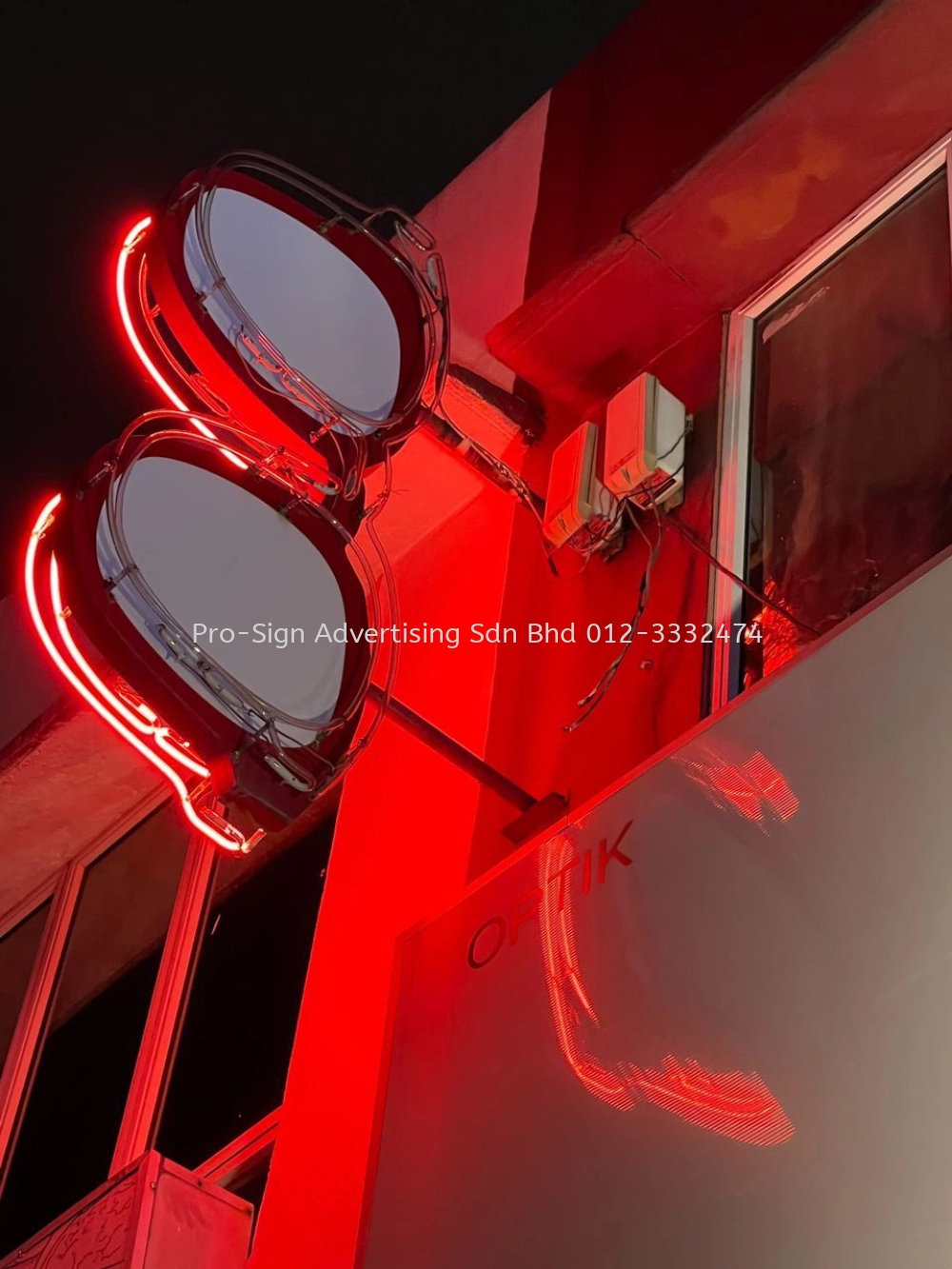 NEON SIGNAGE MAINTENANCE (MAROON OPTIQUE, 2022, KEPONG)