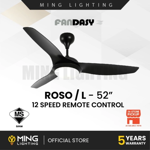 FANDASY Roso Series 52" LED Ceiling Fan