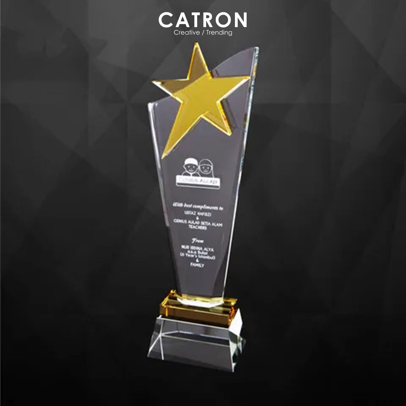 9225 - CRYSTAL PLAQUE