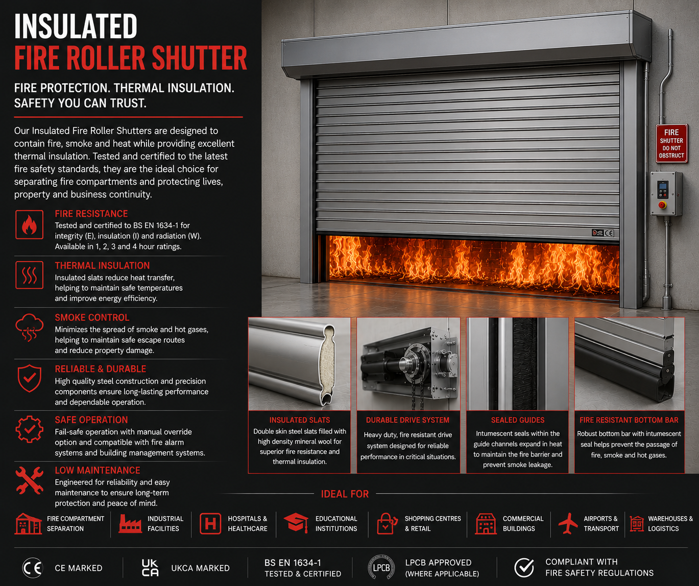Insulated Fire Roller Shutter