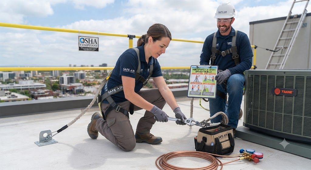 aircond contractor working at height safety rules