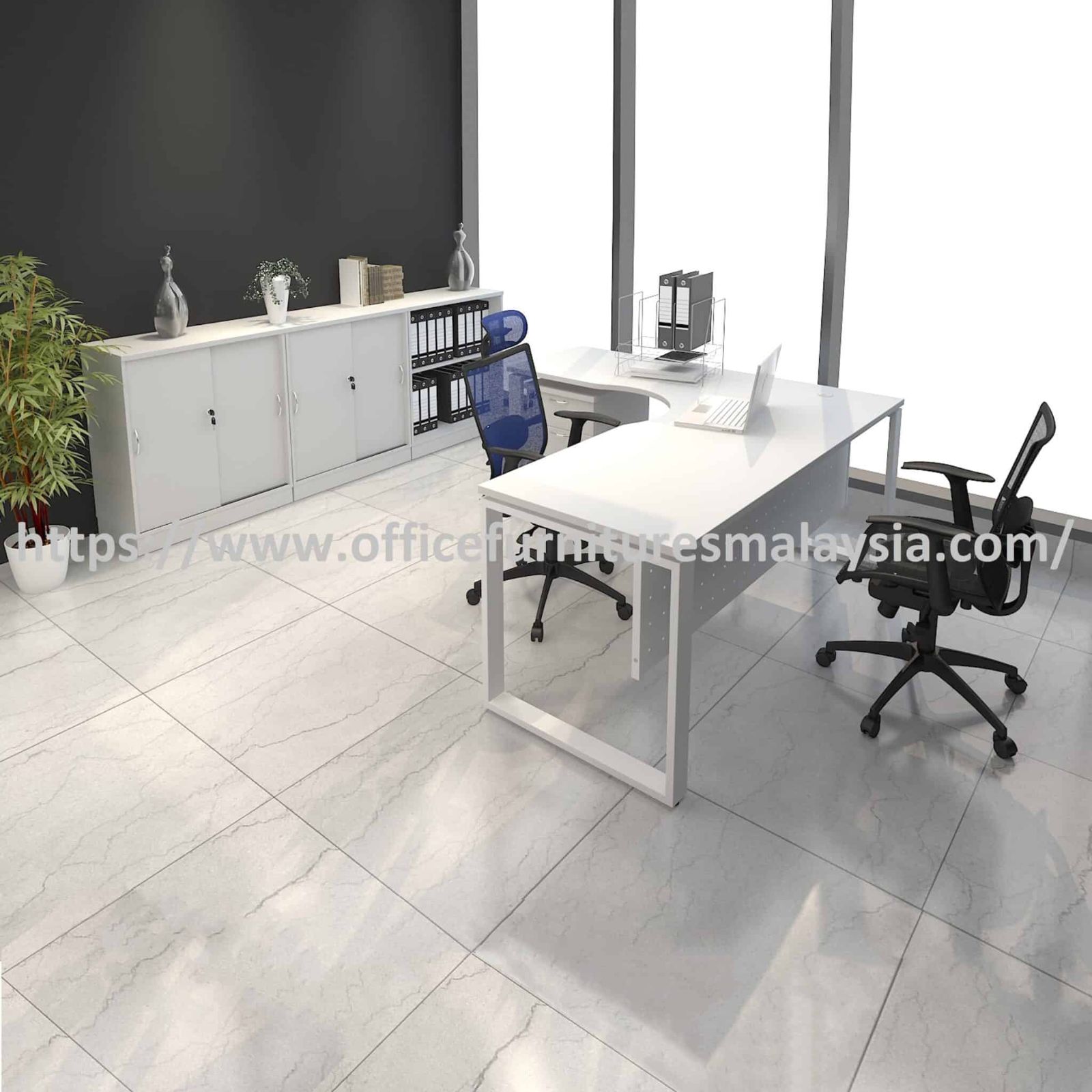 6 ft Contemporary Office Furniture Manager Director Table Desk Set OFSMSET1815-5