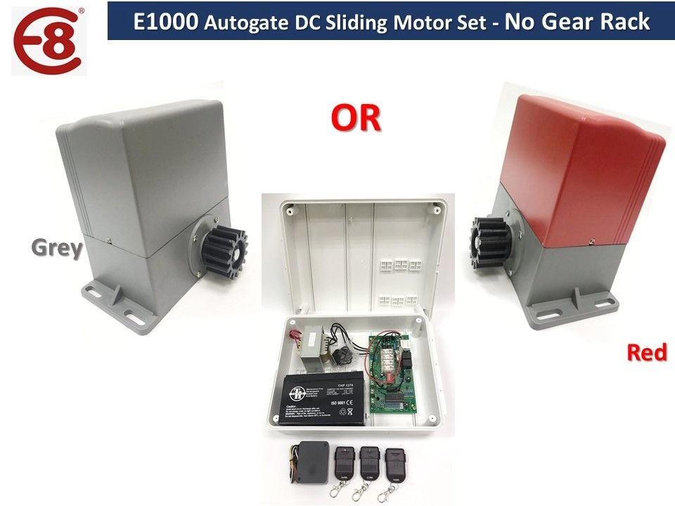 E8 E1000 Autogate DC Sliding Motor Set
