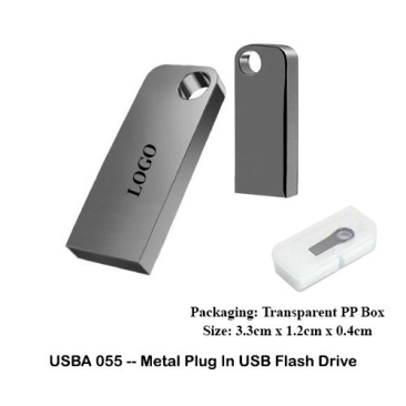 USBA055 -- Metal Plug In USB Flash Drive