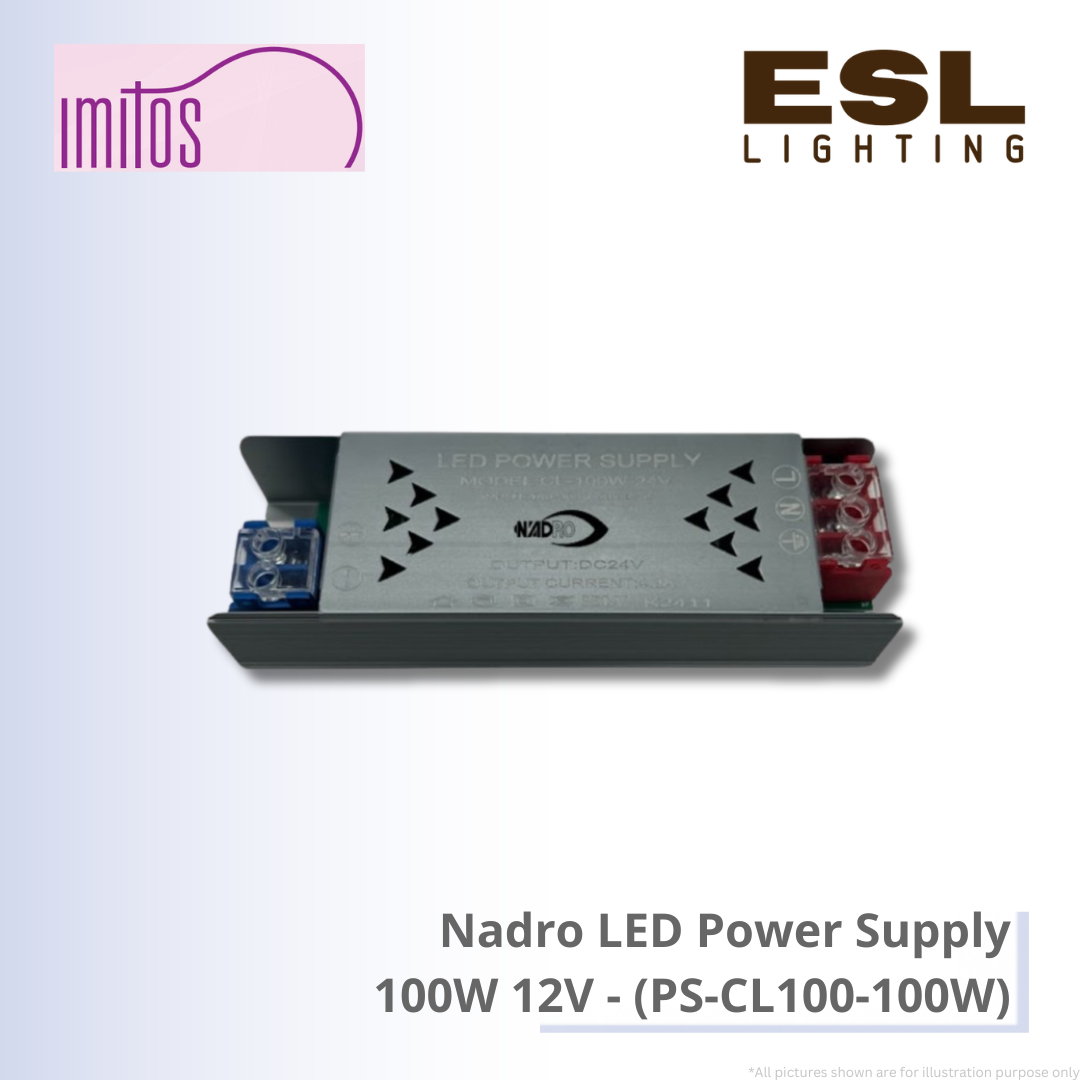 IMITOS Nadro LED Power Supply 100W 12V - PS-CL100-100W
