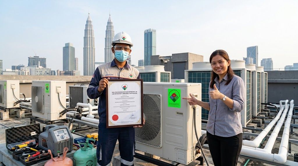 JAS certification for HVAC refrigerant compliance