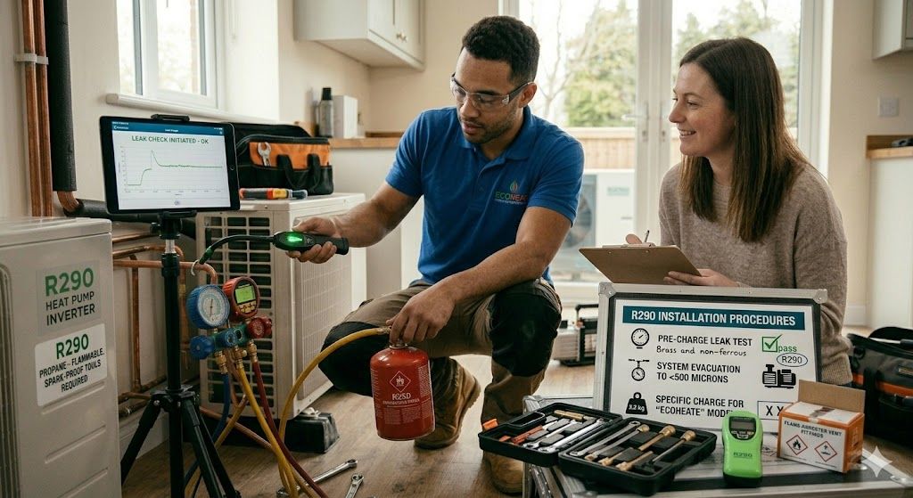R290 safe installation practices