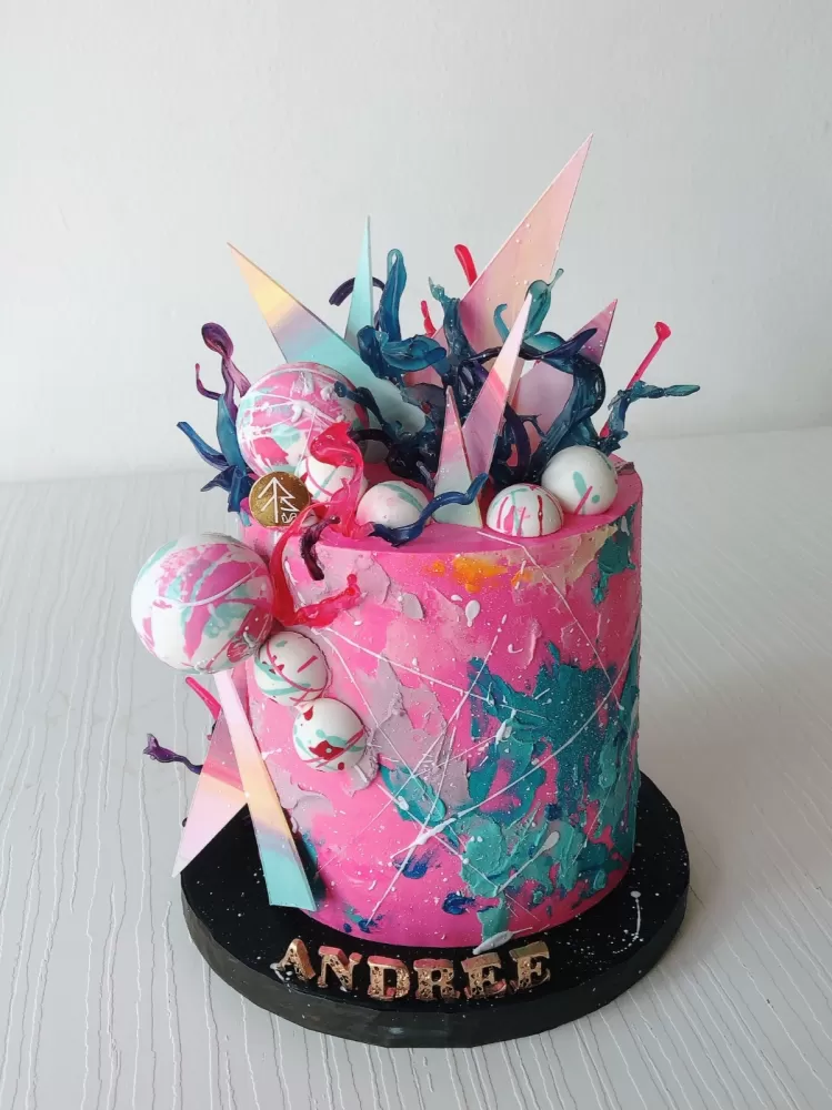 Abstract Art Cake