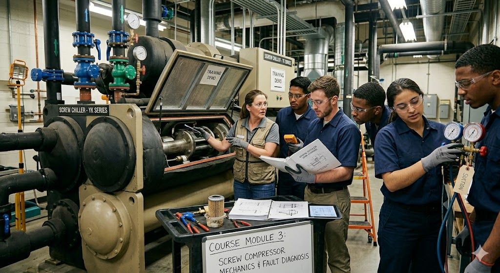 HVAC screw chiller training