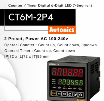 Autonics CT6M-2P4 Digital Dual Preset Output CT4S-2P4 Digital Preset Counter FX6-2P FX6L-22P FX4H-I FX4-2P FX4L-2P TIMER/COUNTER Power Regulator Pressure Sensor Made In Korea