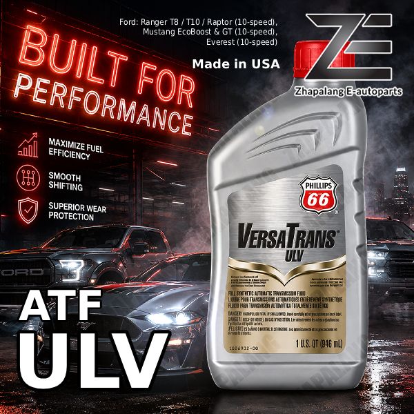 Phillips 66 VersaTrans ULV Full Synthetic ATF 946ml | Ford Ranger & Mustang 10-Speed (MERCON ULV)