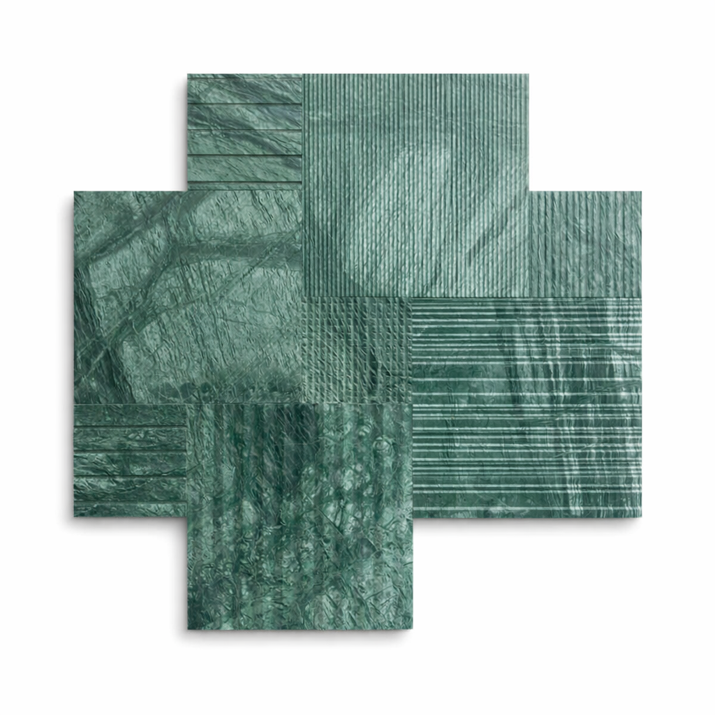 WF-X-EMERALD GREEN (SPACE X NATURAL MARBLE CLADDING TILE)