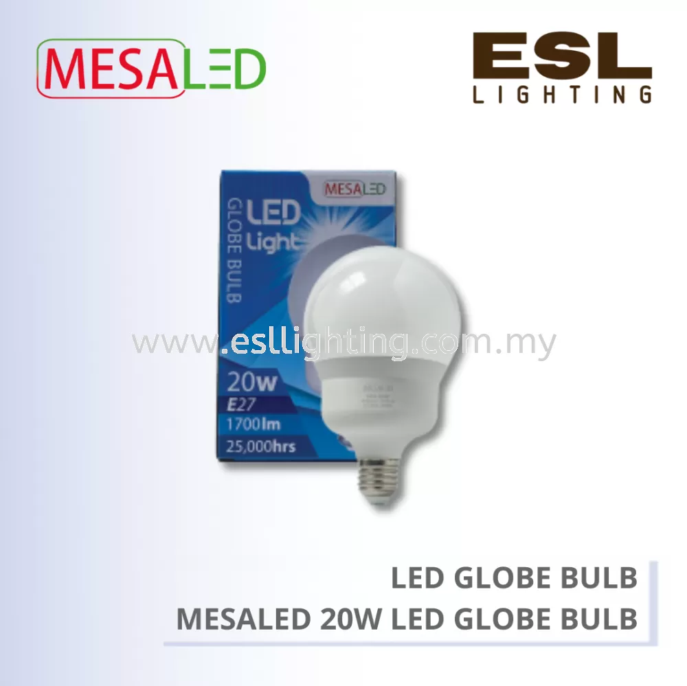 MESALED LED GLOBE BULB E27 20W - MSL-GLOBE 20W