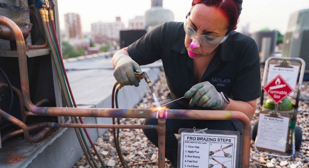 refrigeration copper pipe torch brazing guide