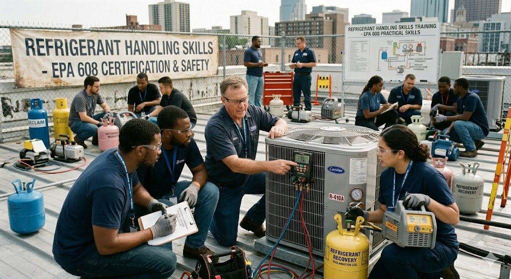 Refrigerant handling skills training