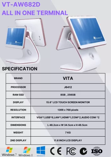 VITA VT-AW682D WIDE SCREEN ALL IN ONE TERMINAL