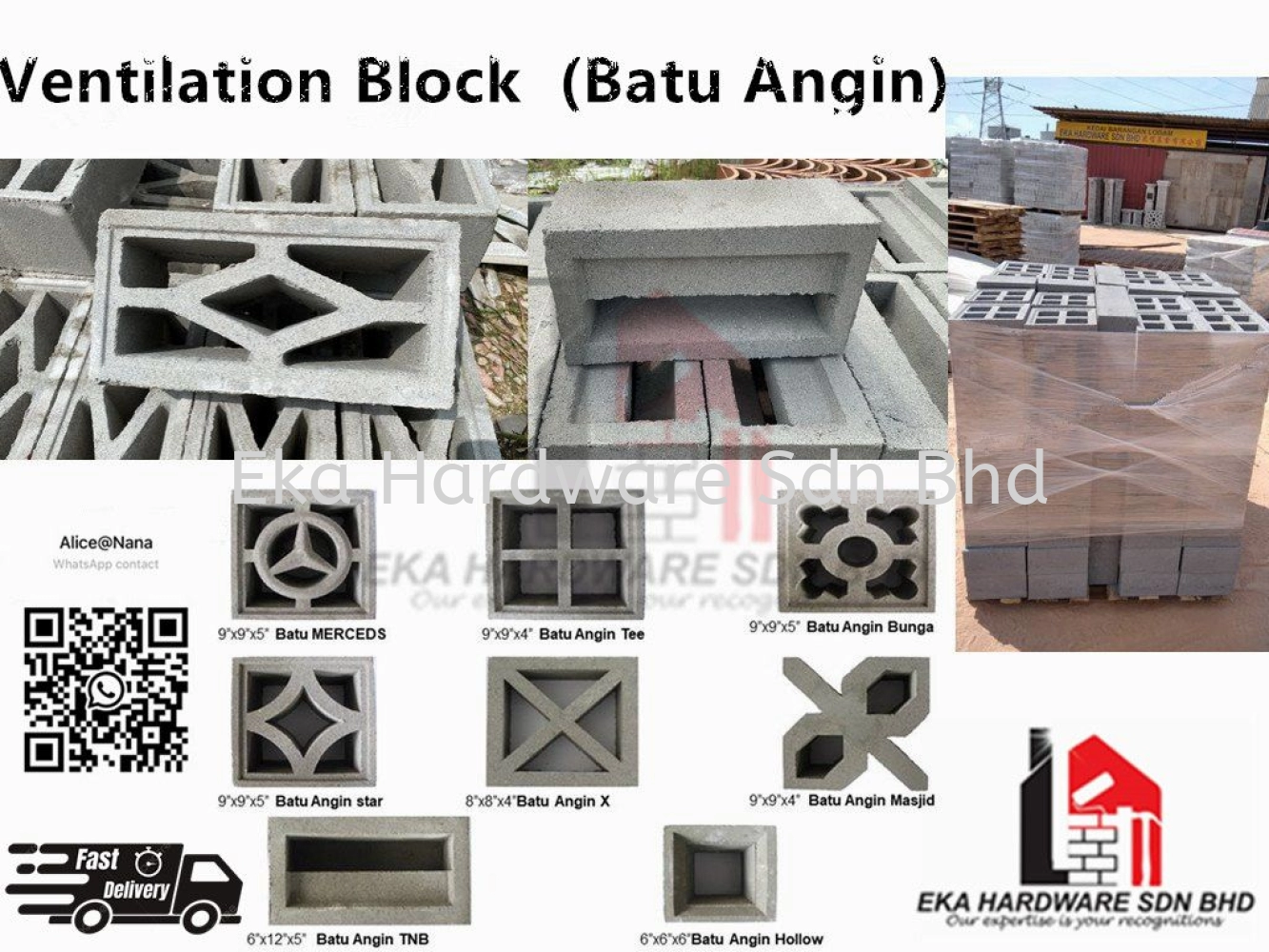 Ventilation Block/ Breeze Block (Batu Angin)