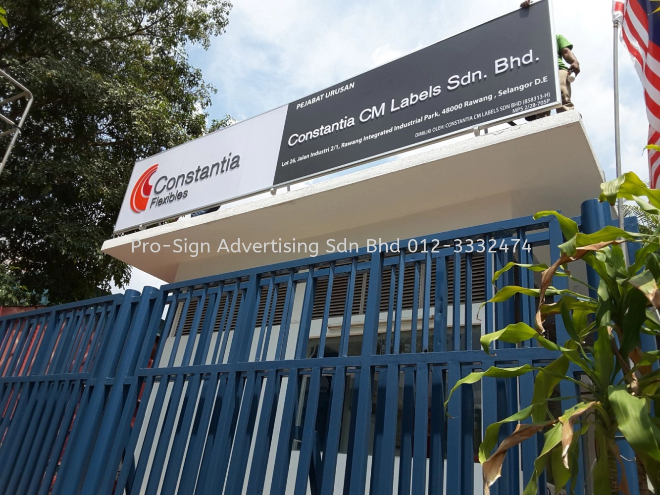 EG BOX UP LED BACKLIT SIGNBOARD AND PANEL SIGNBOARD (CONSTANTIA FLEXIBLES, RAWANG, 2016)