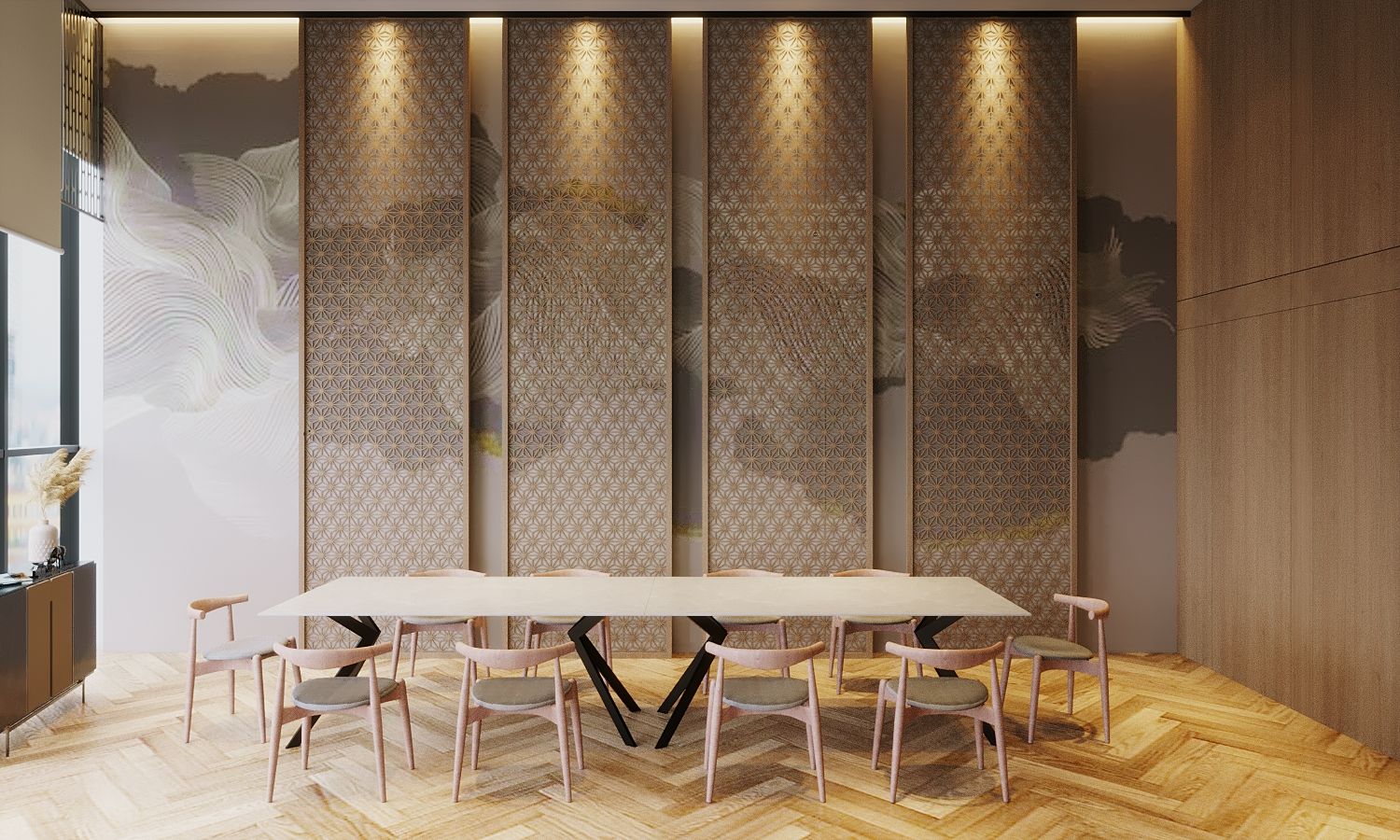 RESTAURANT INTERIOR DESIGN - GOLD - WO