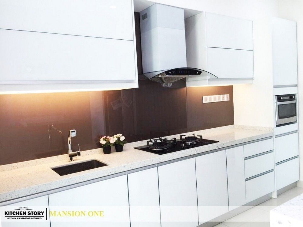 Mansion One - Minimalist Kitchen Cabinet & Hidden-Door Wardrobe Design | Gurney Drive, George Town, Penang