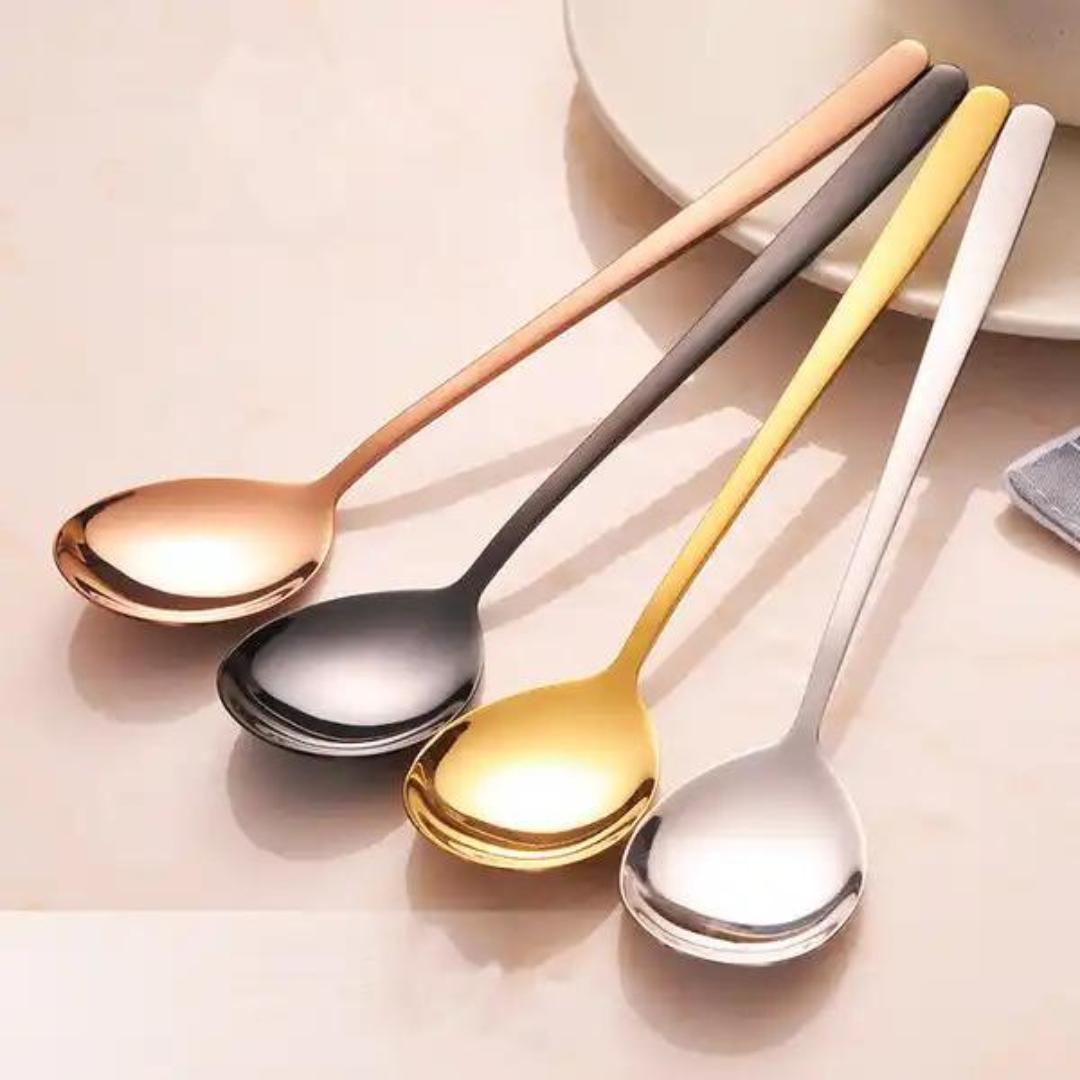 Custom Logo Korean Style Stainless Stain Cutlery Spoon  01