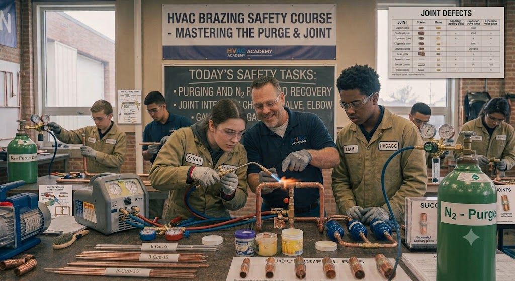 nitrogen purging HVAC brazing course