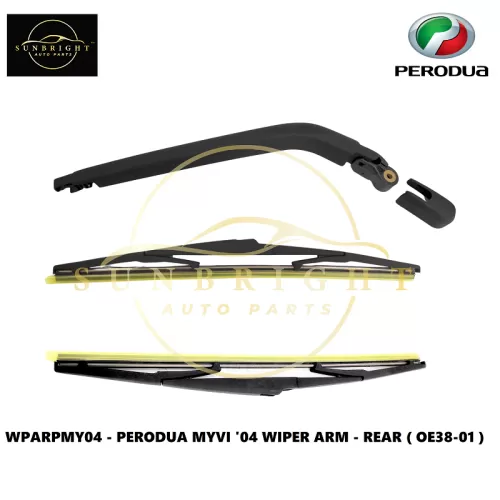 WPARPMY04 - PERODUA MYVI '04 WIPER ARM - REAR ( OE38-01 ) - Sunbright Auto Parts Supply Sdn Bhd