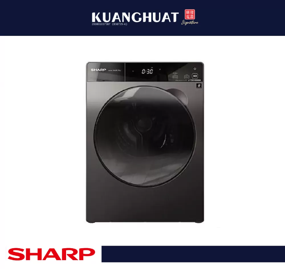 SHARP 10.5kg Front Load Washing Machine ESFK1054SMG