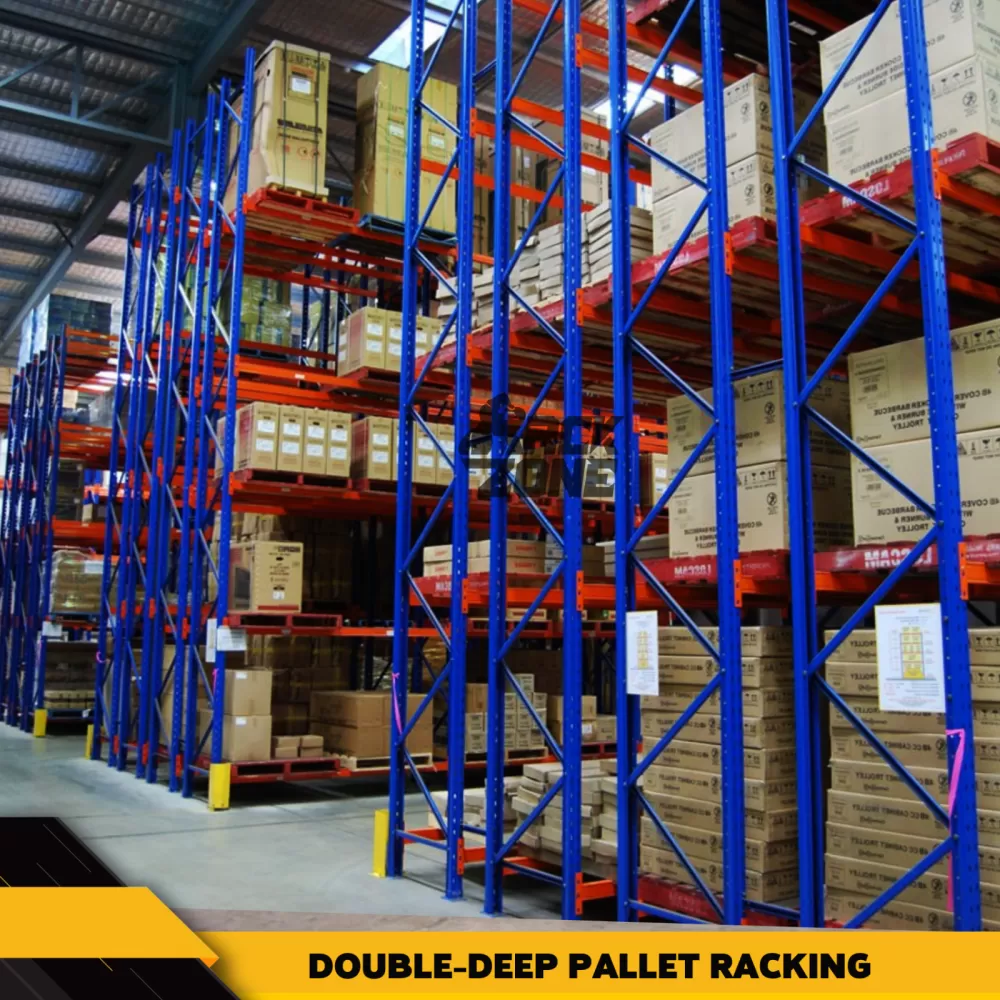 DOUBLE-DEEP PALLET RACKING SYSTEM