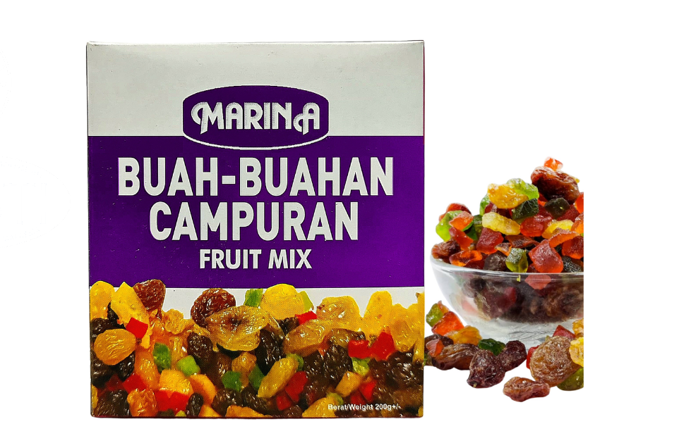 Mixed Fruit Marina Brand 200 Grams RM6.00 X 24 Units C.Dwi Makmur