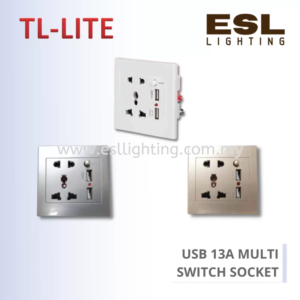 TL-LITE USB 13A MULTI SWITCH SOCKET