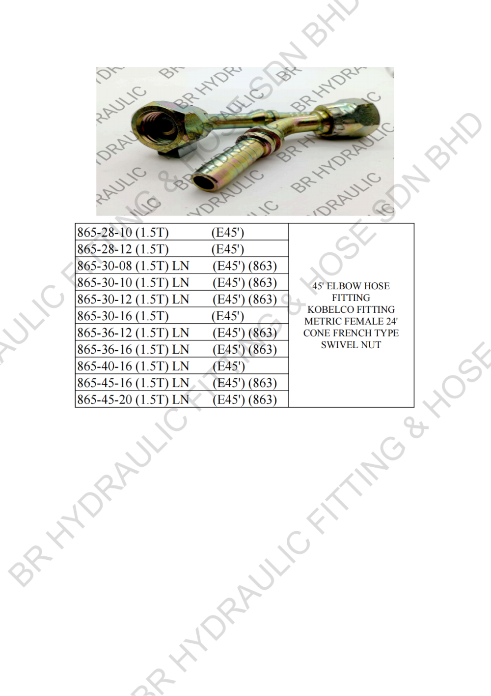 FITTING S865