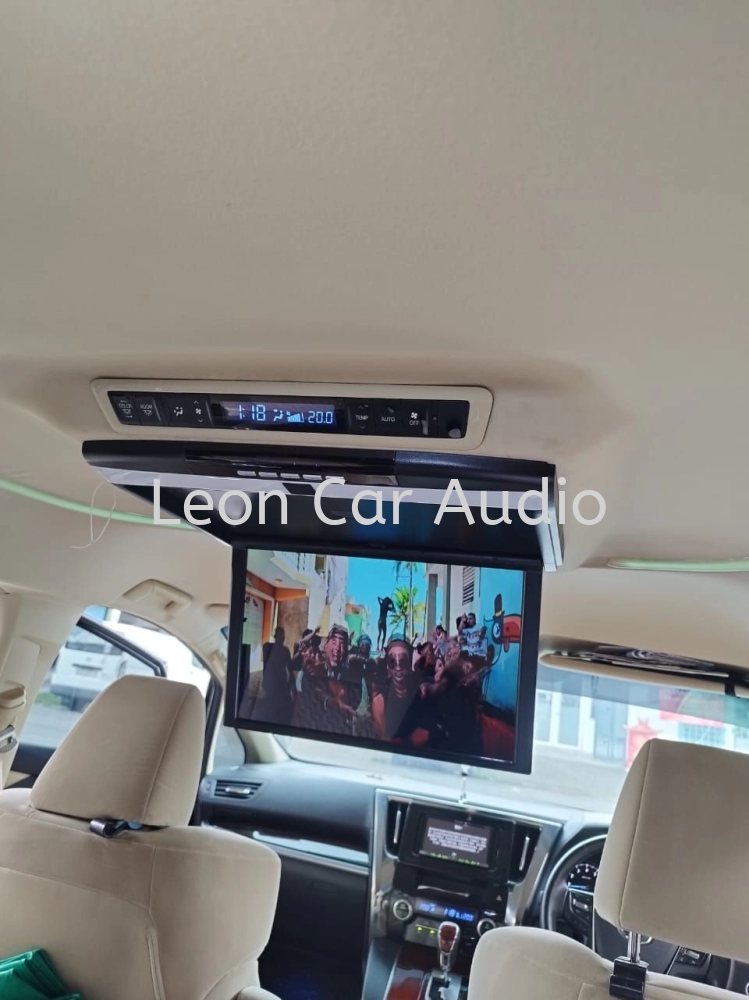 Toyota Vellfire Alphard agh30 17.3" full hd hdmi usb mp4 roof led monitor