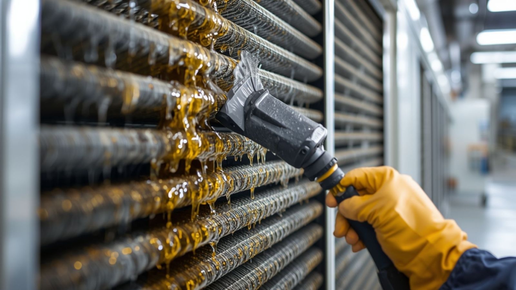 FCU Coil Oil and Grease Removal