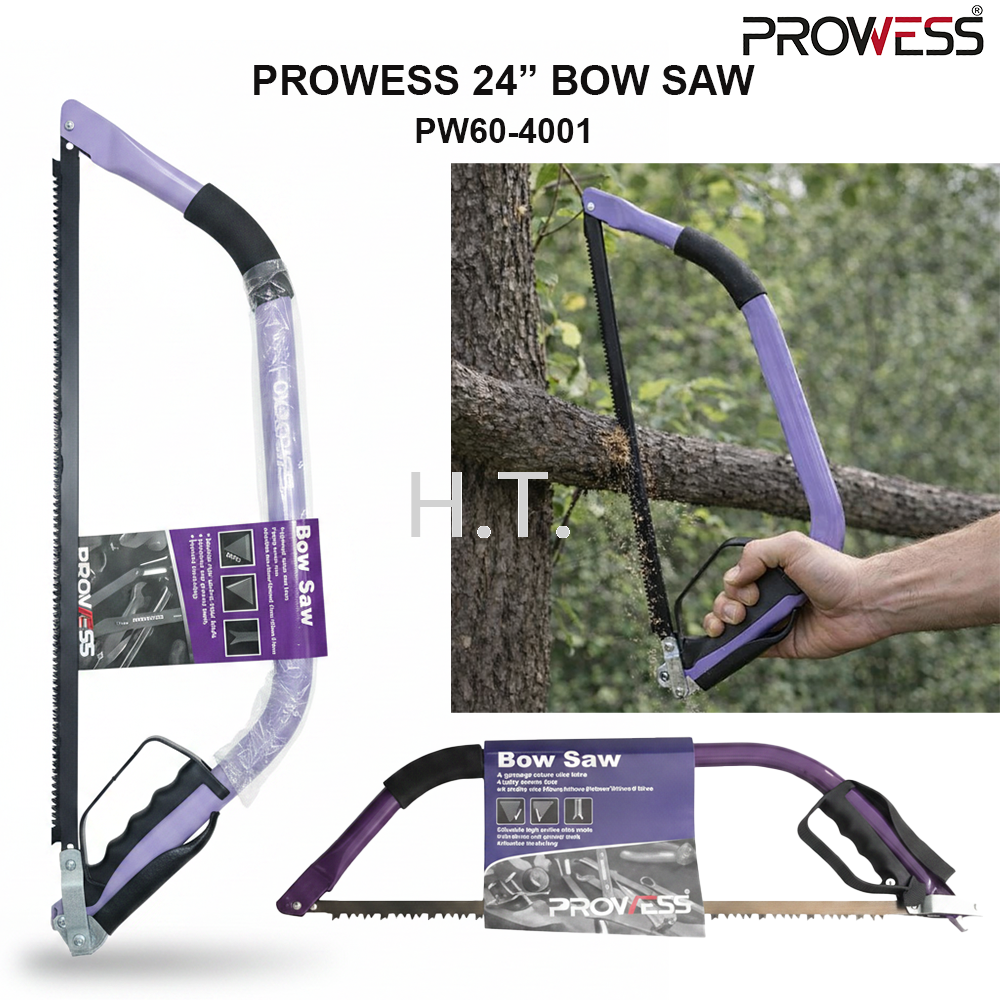 PROWESS 24" BOW SAW | HEAVY DUTY PRUNING SAW | GARDEN BOW CUTTING SAW ( PW60-4001 )