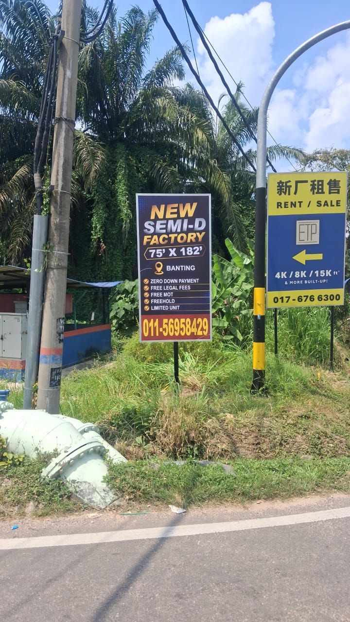 ROAD SIGNBOARD INSTALLATION AT BANTING