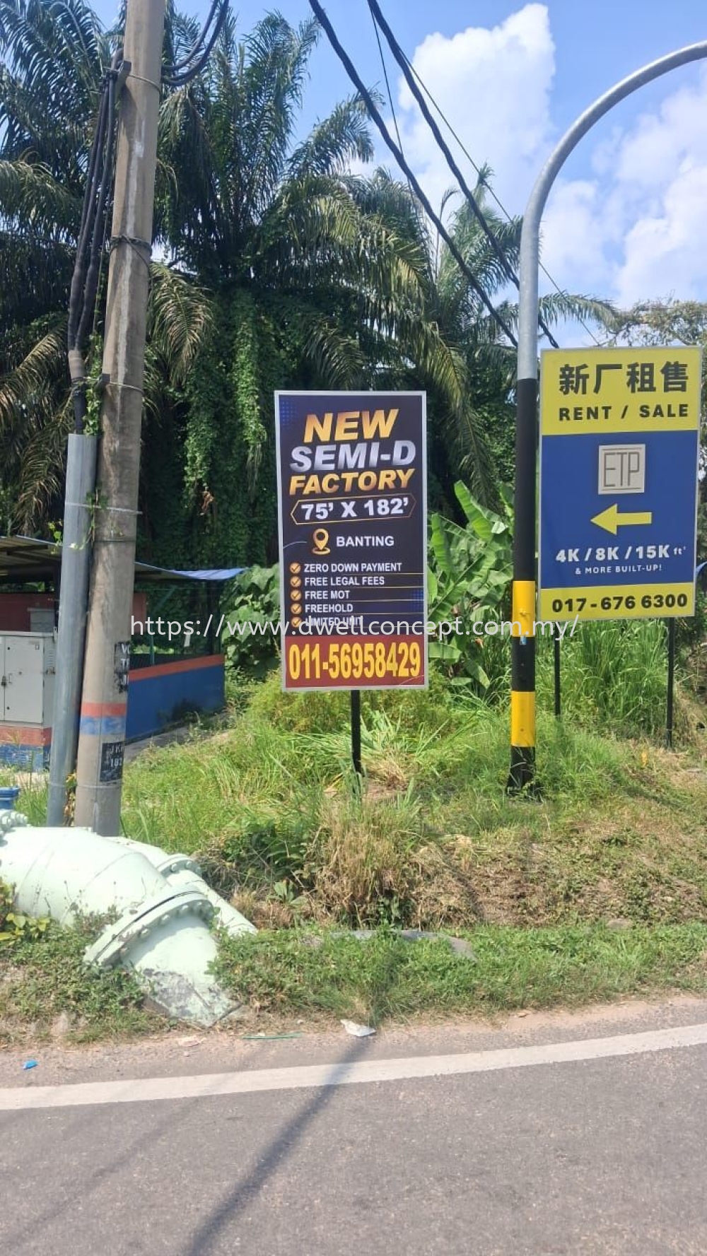 ROAD SIGNBOARD INSTALLATION AT BANTING