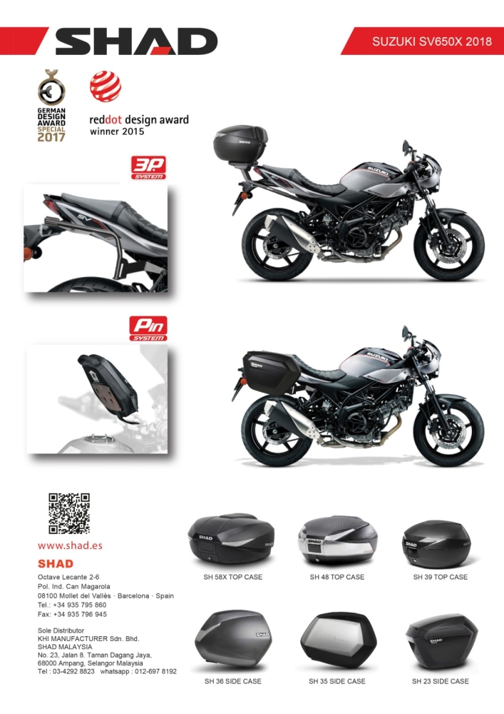 SUZUKI SV650X 2018