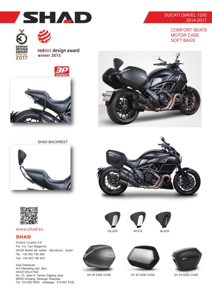 DUCATI DIAVEL 1200 14 -17