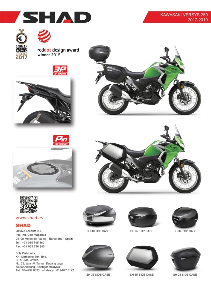 KAWASAKI VERSYS 250 16-17' 