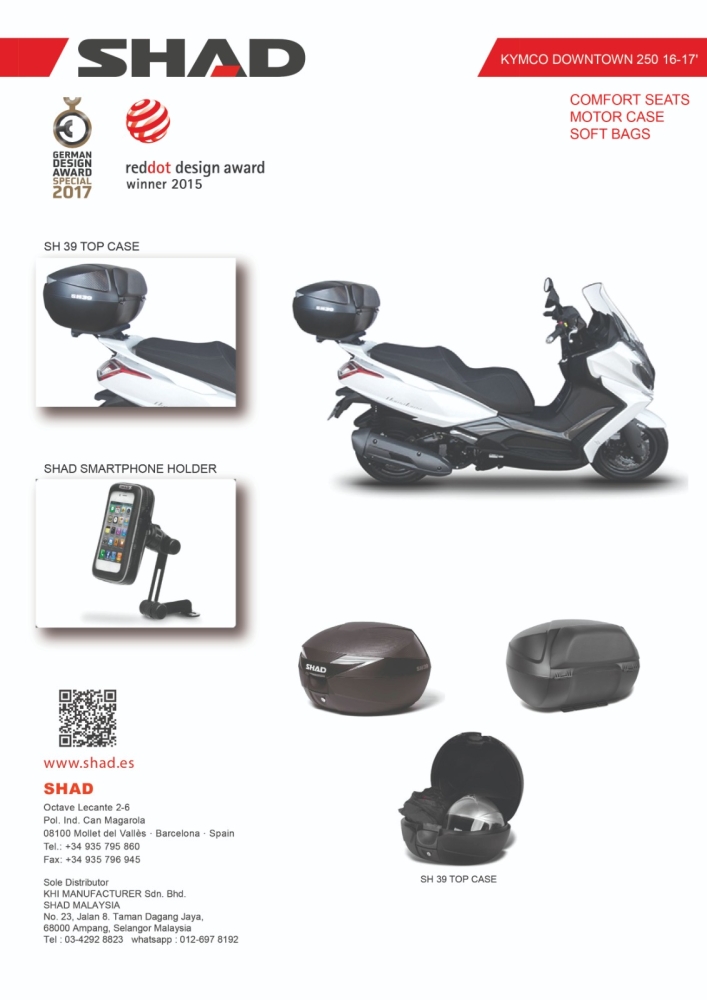 KYMCO DOWNTOWN 250 16-17 