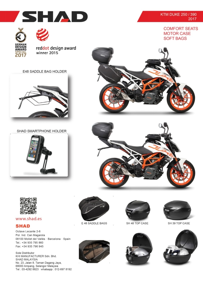 KTM DUKE 250 390 2017