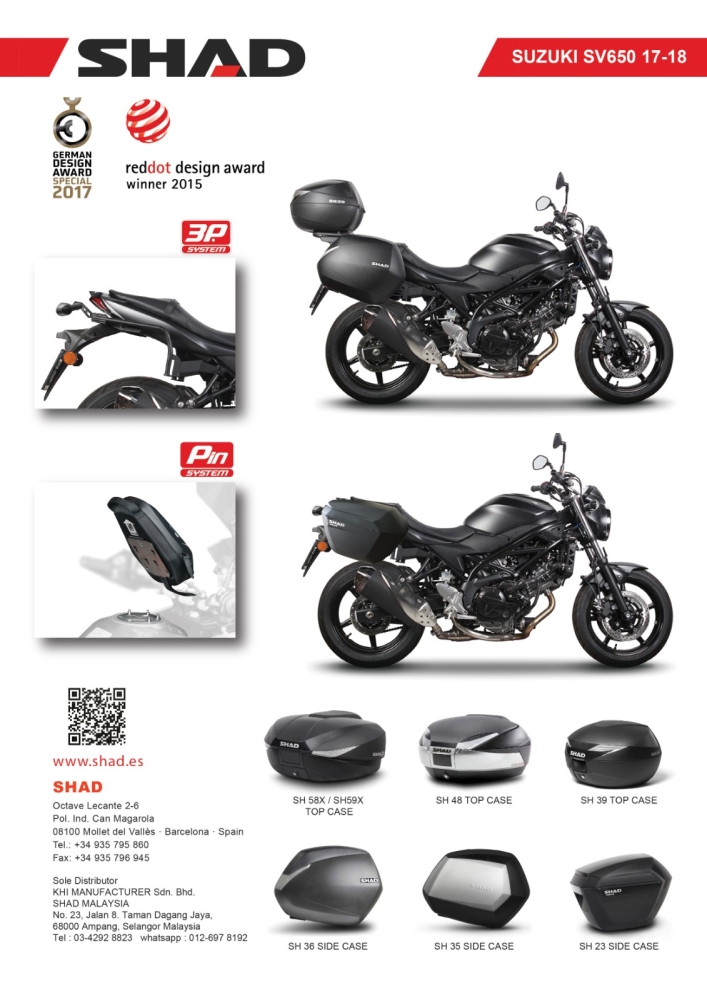 SUZUKI SV650 17-18