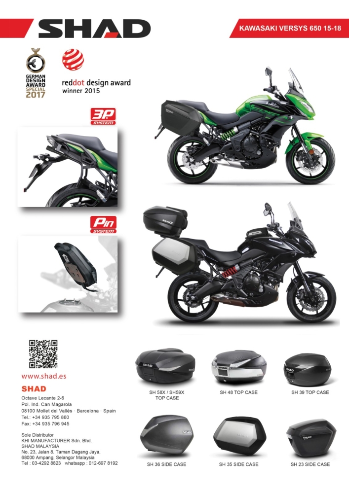 Kawasaki Versys 650 15-18